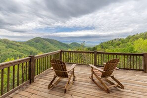 Sit and relax in our rocking chairs as you appreciate the scenic mountain panorama.