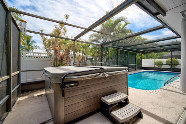 Enjoy a relaxing soak in the Hot Tub