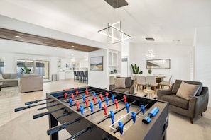 Foosball Table for Guests to Enjoy