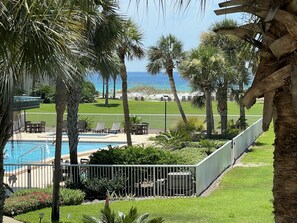 View from the large, private balcony