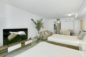 Indulge in the 55" TV from the comfort of your own bed