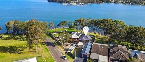 Nestled in a serene lakeside community