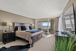MBR suite with access to oceanfront balcony.