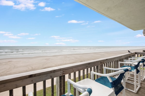 Wonderful waterfront views to enjoy while relaxing on the private balcony