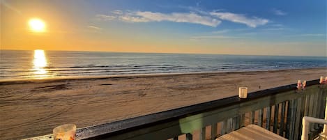 Beautiful sunset views from private balcony