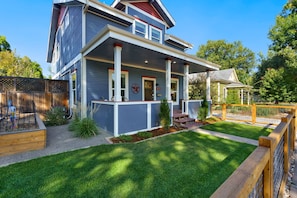 Front Porch | Fully-fenced Yard & Beautiful Lawn