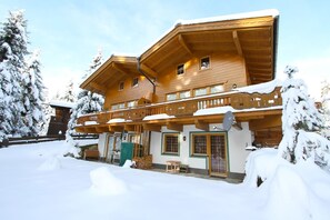 Stugans exteriör [vinter]