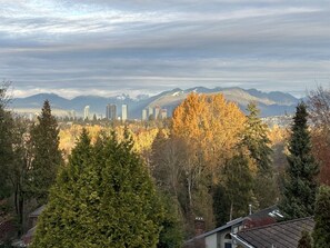 Golden hour view from kitchen/living/bedrooms