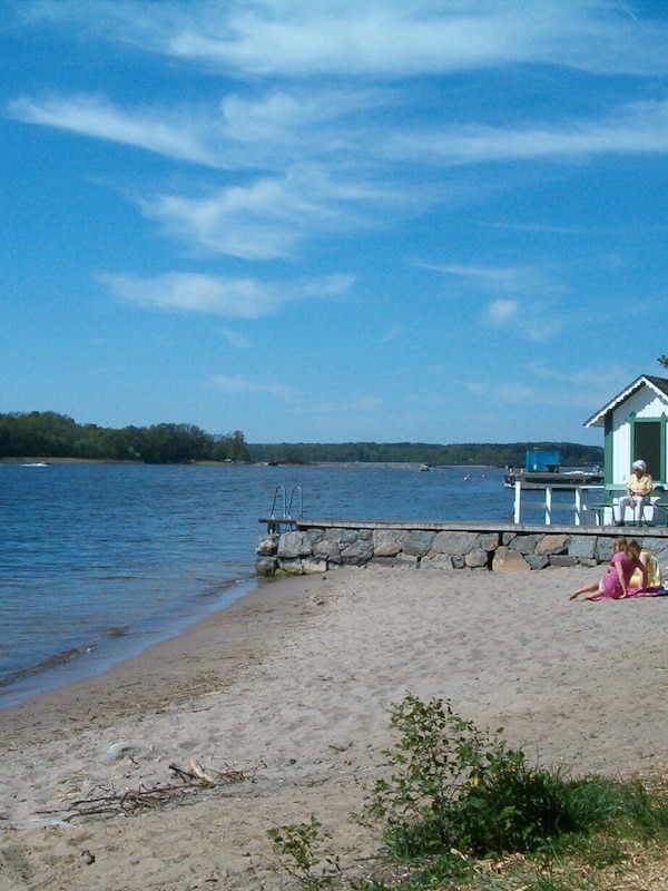 A little beach with 2 minutes walk from the house