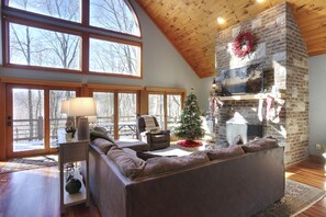 Living Room with windows galore!