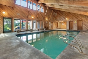 Community heated saltwater pool