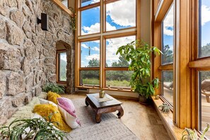 Two-story mediation room.