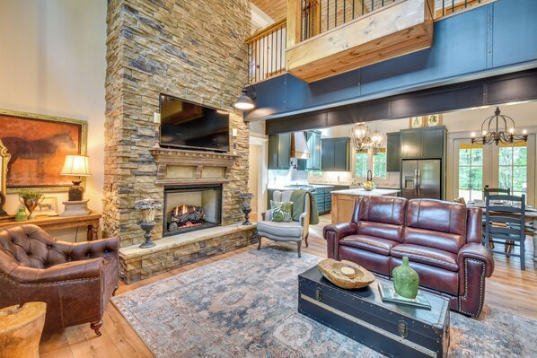 Clarkesville Vacation Rental | 4BR | 3.5BA | 2,300 Sq Ft | Stairs Required