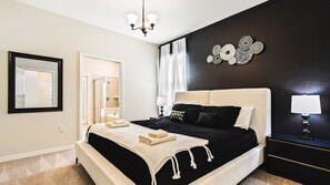 Drift into a peaceful sleep in our cozy bedroom, ensuring a restful night's sleep during your stay.