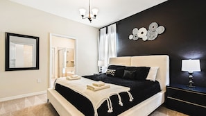 Drift into a peaceful sleep in our cozy bedroom, ensuring a restful night's sleep during your stay.