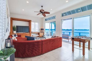 Two living spaces allow for plenty of space to spread out
