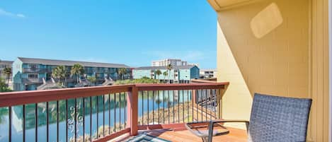 Soak up the sun on the balcony