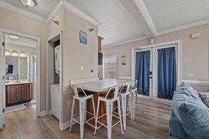 Sit down to a home cooked meal with the whole family.