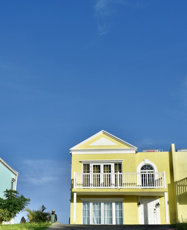 front of villa