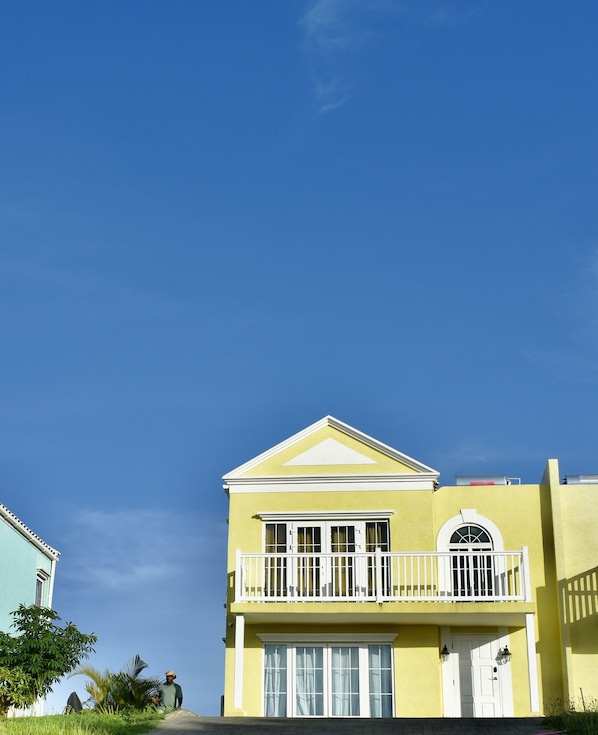 front of villa