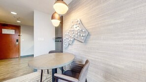 Indoors, Chair, Furniture, Restaurant, Table