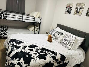 Cow theme bedroom