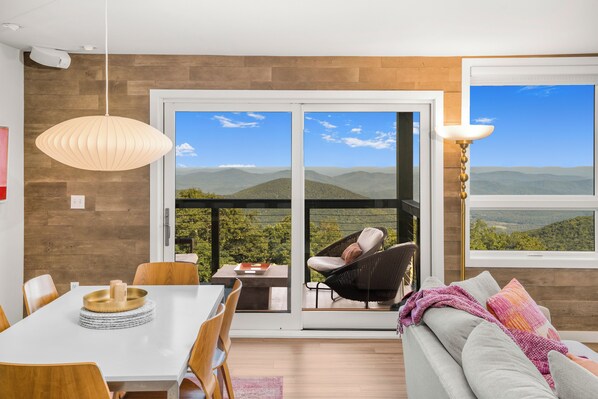 Enjoy stunning views in luxe design.