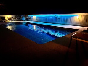 Fun colorful lights for night swims 