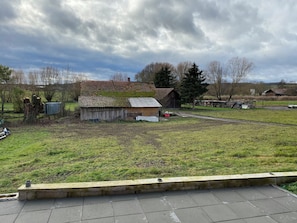 Ferienhaus, 60 qm, 2 Schlafzimmer, 1 Wohn-/Schlafzimmer, Terrasse, max. 3 Personen-Blick von der terasse