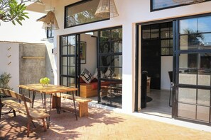 Terrace with outdoor dining area