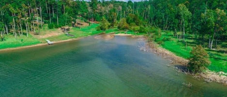 The view of the cove the house is located on.