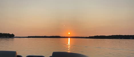 Sunsets are the best on Big Star Lake. Fish bite best this time of the day too.