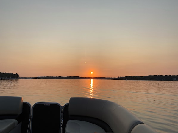 Sunsets are the best on Big Star Lake. Fish bite best this time of the day too.