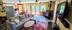 Living Room with Fireplace