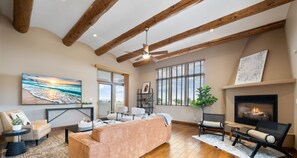The living area is a testament to modern grandeur