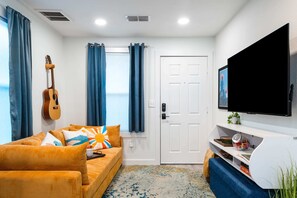 Colorful Living Room with Smart TV