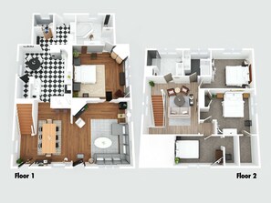 3D floor plans for your planning purposes. 