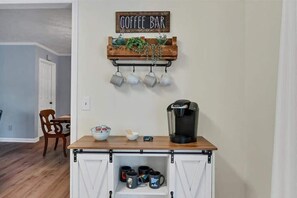 Complimentary coffee in our beverage station