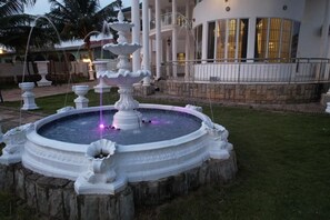 Ornate 3-tiered Windsor fountain which exude a bygone era of old world decadence