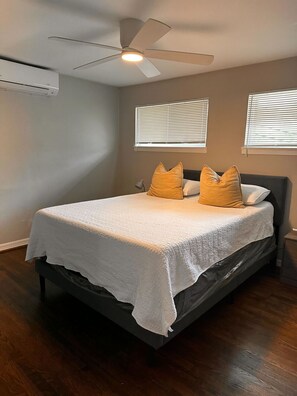 Spacious and inviting, perfect for restful nights and peaceful mornings.