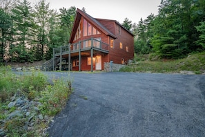 Front side view of the house.