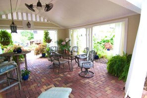 Guests have access to the beautiful outdoor patio