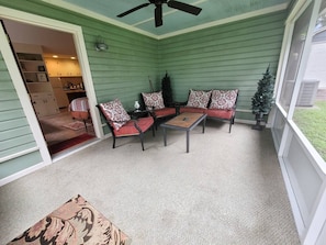 Screened porch for mosquito-free outdoor time