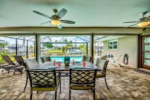 Gorgeous view with outdoor dining