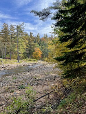 walking path available directly from house down to river's edge