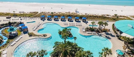 Beachfront lagoon pool