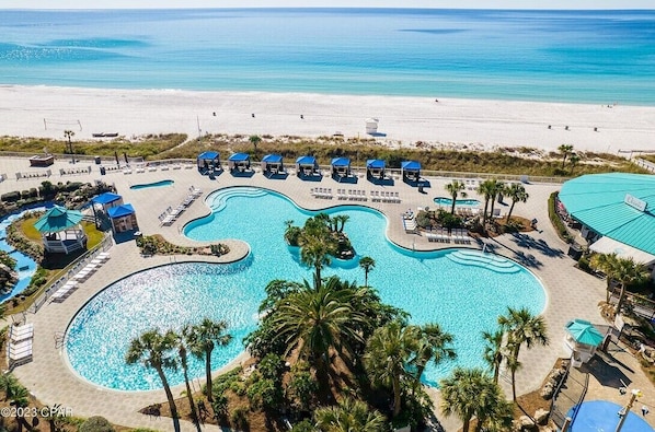 Beachfront lagoon pool