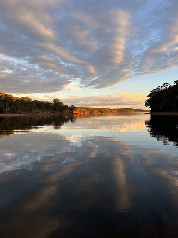 Ryans cove at back of property