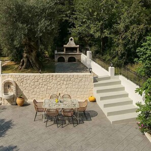 Outdoor bbq area