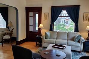 Enjoy the conversation-focused seating in this centralized and open concept living area.